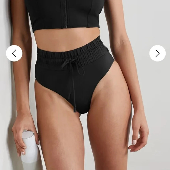 Good American ultra high rise bikini briefs NWT black size 1 small - Picture 1 of 5